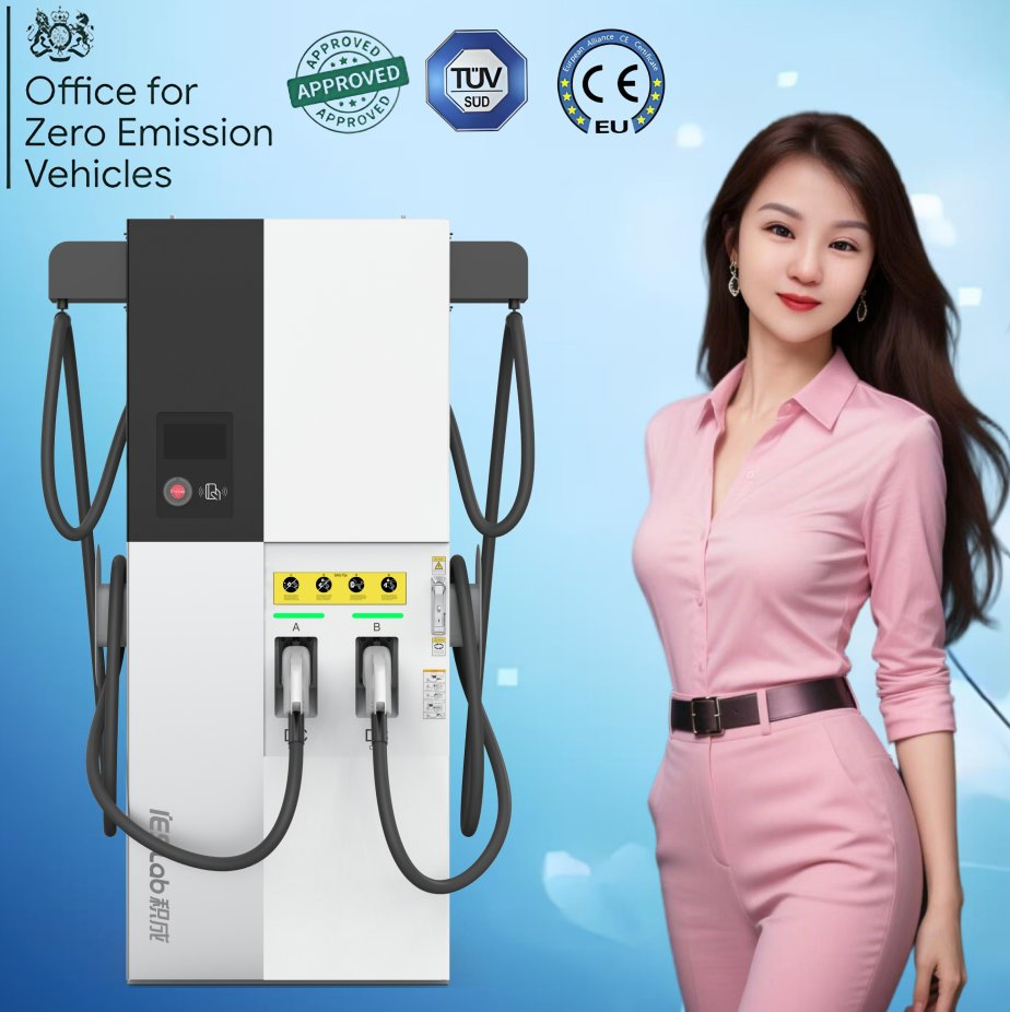 Certified Commercial Public 60/120/160/180/240kw Ocpp CCS2 GB/T Fast Rapid Quick DC Electric Car Vehicle Battery EV Charger Charging Station CE of TUV
