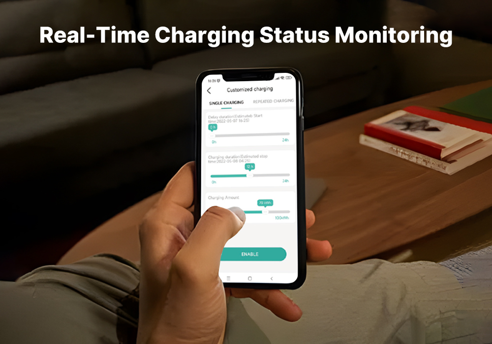 APP Control Type 2 Charger Wallbox Evse EV Charging Station 7kw for Home Charging