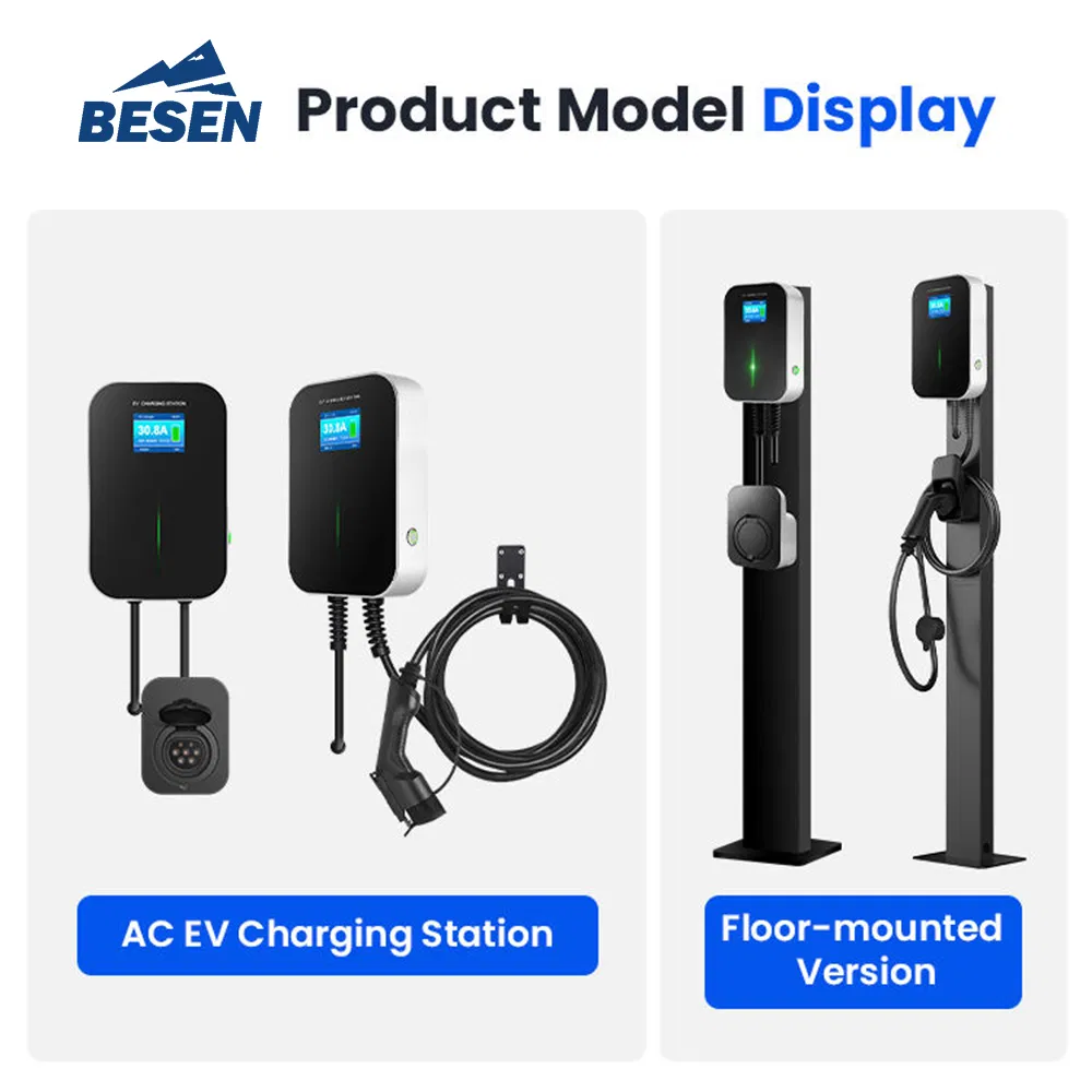 3 Phase EV Home Charger 22kw Charging Station for Car Tesla with Type 2 Outlet
