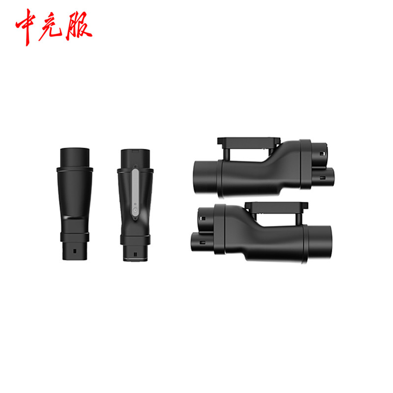 Zhongchongfu Gbt-CCS2 Adapter Fast Charging Link for Evs with Slim Frame Reinforced Grip Secure Connection and Smooth Flow Great for Daily and Public Charging