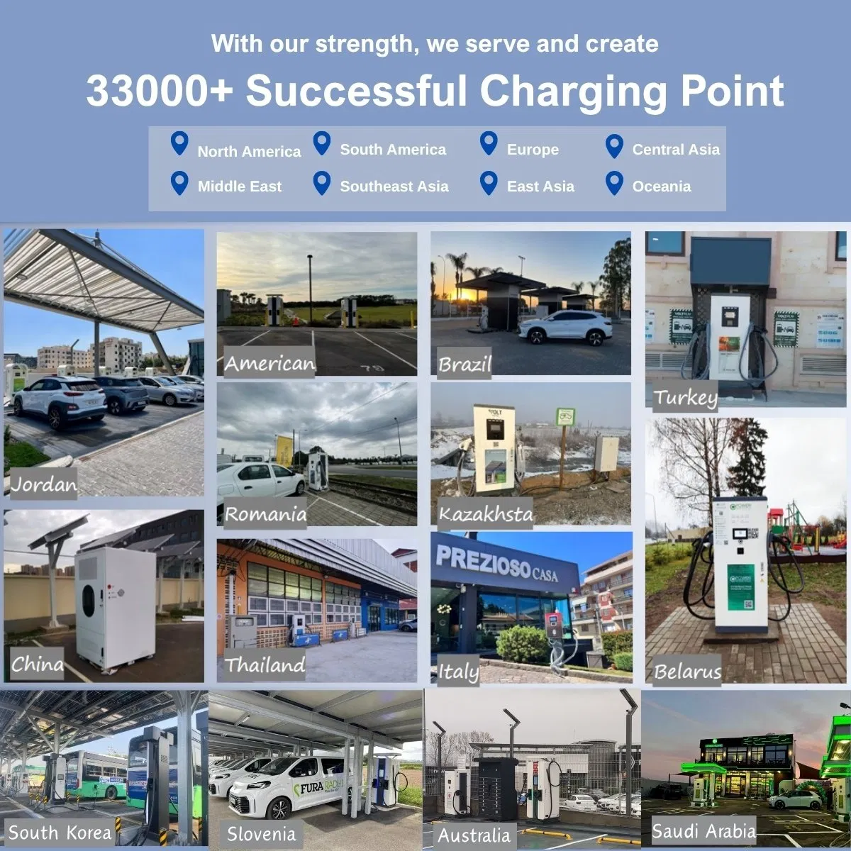 Customizable Solar-Powered EV Charger off Grid New DC Station