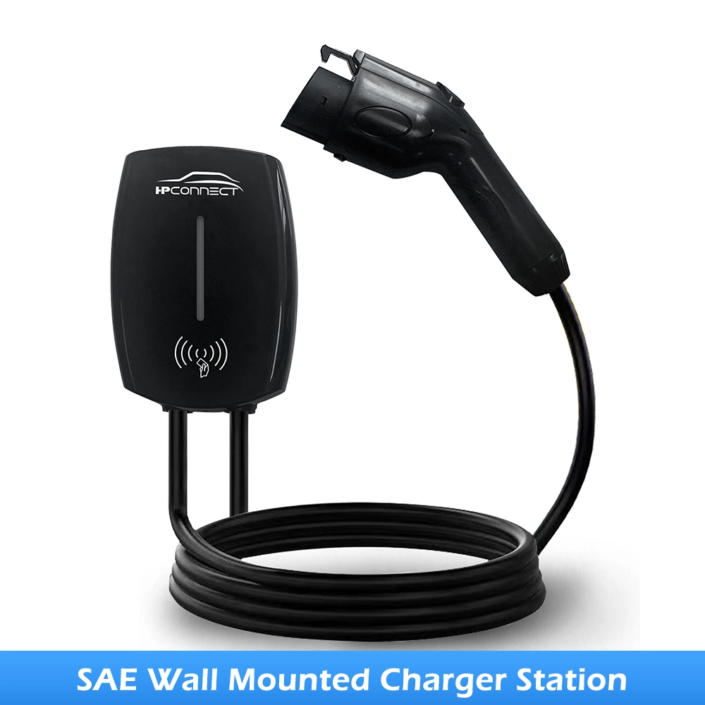 Hot Selling J1772 Wallbox EV Charger 7kw Fast Charging Pile Wall-Mounted Car Charger Station for Home