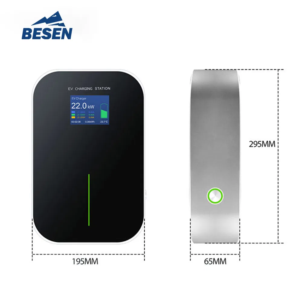 3 Phase EV Home Charger 22kw Charging Station for Car Tesla with Type 2 Outlet