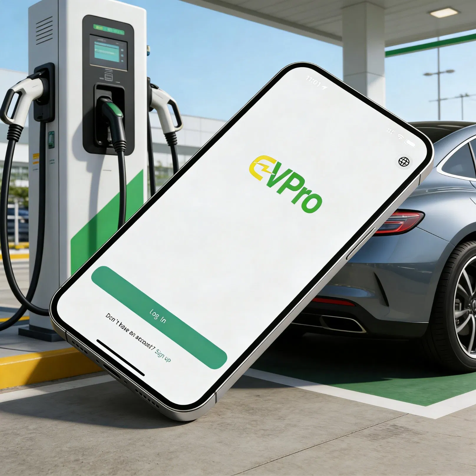 Evpro Comprehensive EV Charging Solution-Charging Station Finder, Real-Time Charging Control, Membership Recharge &amp; Points System, Available for Ios &amp; Android