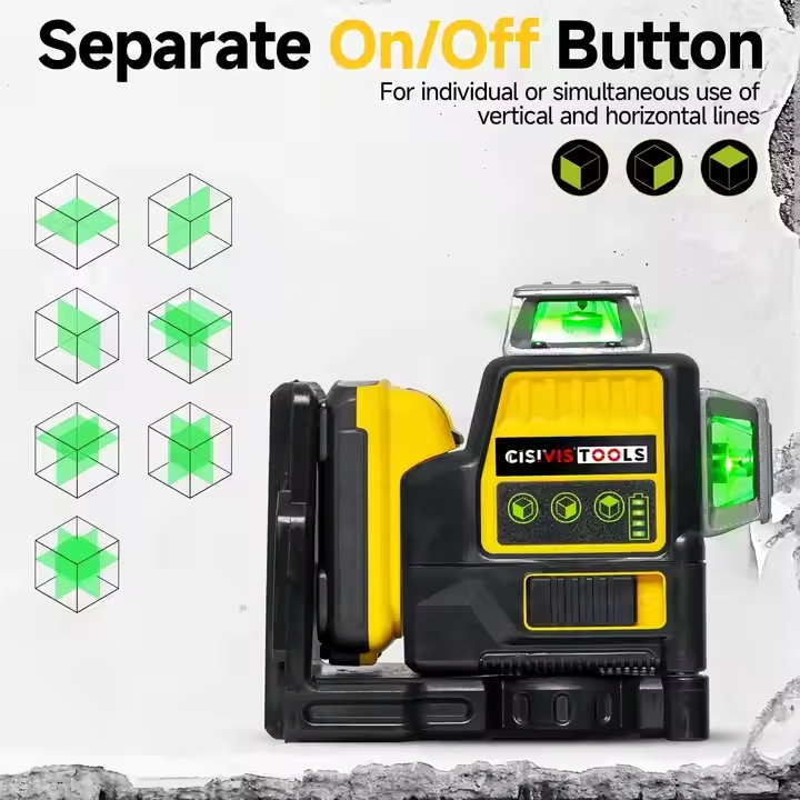 High Precision Compact Green Line Reliable Indoor Outdoor Laser Level