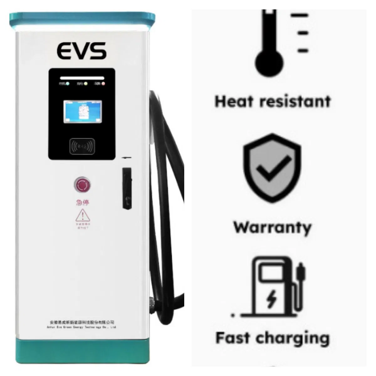 EV Charger All-Climate 60-240kw IP54 DC Fast Charging Station for Fleet &amp; Highway European Standard American Standard CCS1 CCS2