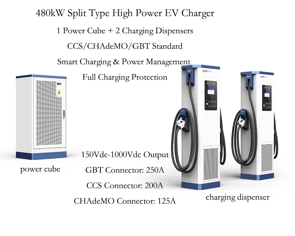 EV DC Charger Pile Side View