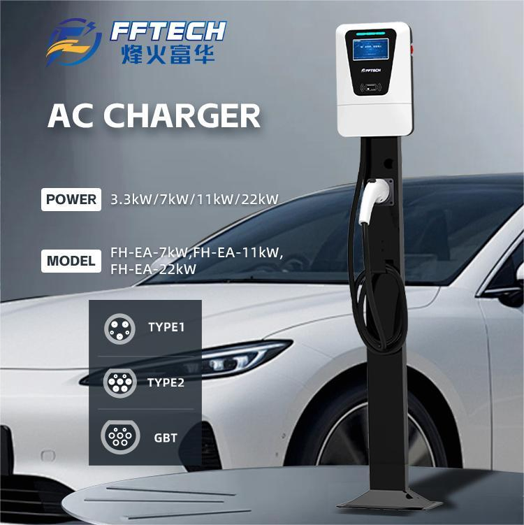 High-Power Commercial EV Charging Station for Parking Facilities