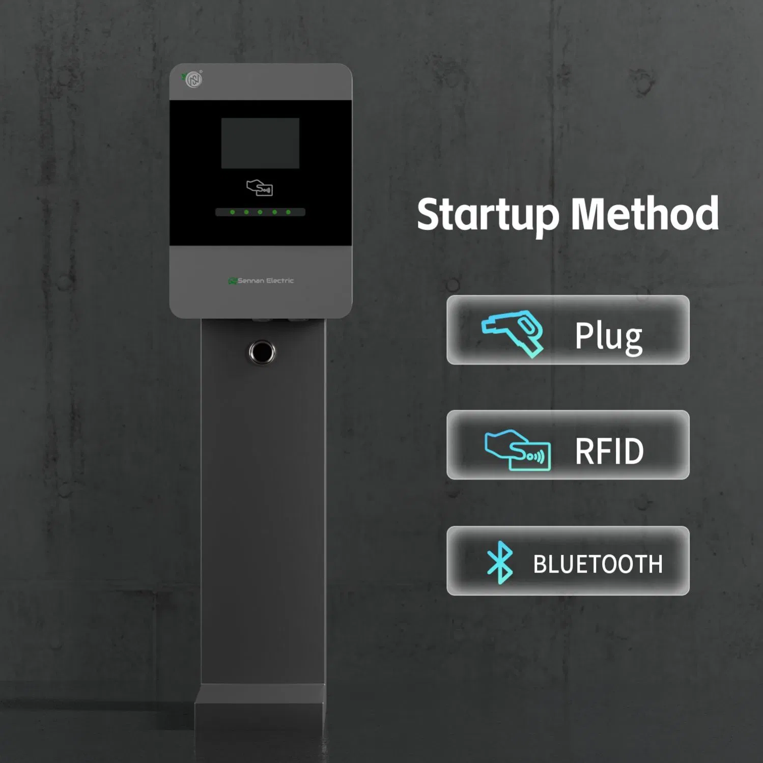 IP65 Smart Home Use Solar Universal AC Car Charger 22kw Three-Phase 32A Type2/Gbt Single-Gun Portable Electric Vehicle EV Charging Station