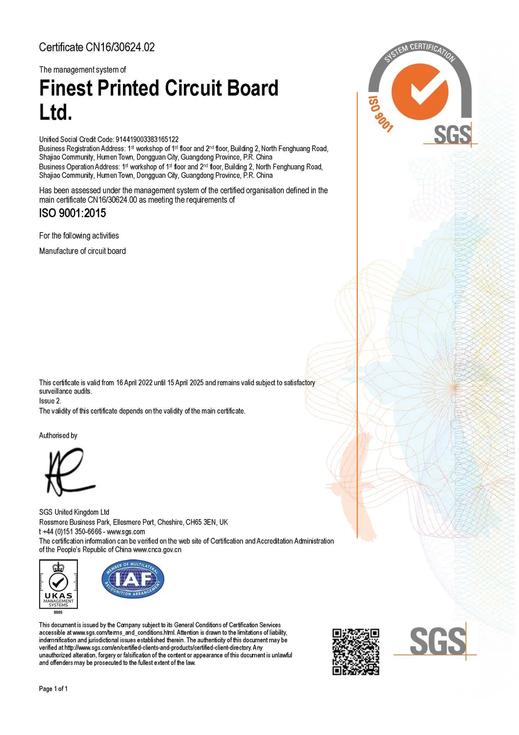 Certificate 2
