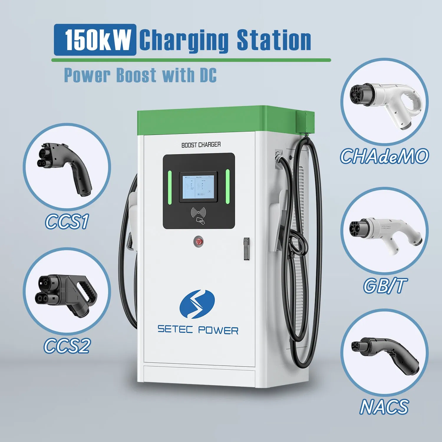 SETEC POWER Commercial EV DC Charger 150kW PowerBoost X Charging Station
