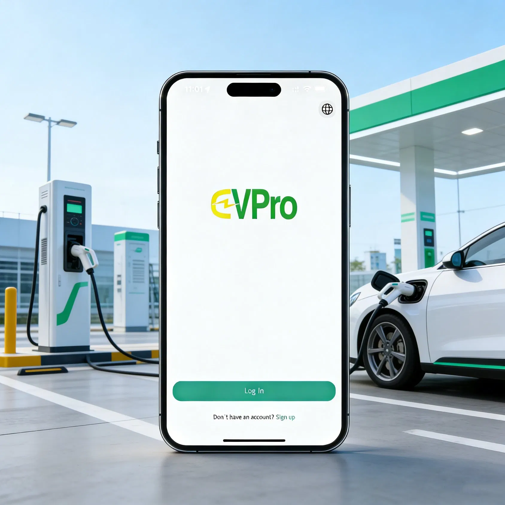 Evpro Comprehensive EV Charging Solution-Charging Station Finder, Real-Time Charging Control, Membership Recharge &amp; Points System, Available for Ios &amp; Android