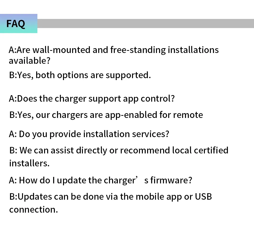Charging Station Dimensions