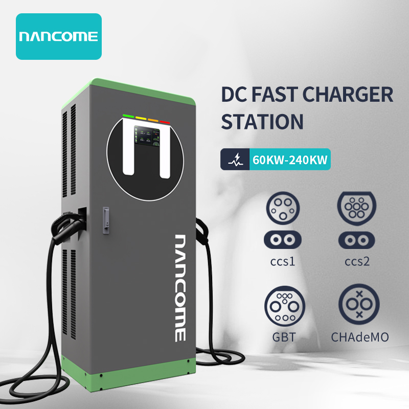 Green Energy 60kw/120kw/160kw/180kw Chademo CCS DC Fast Solar Electric Car EV Charger
