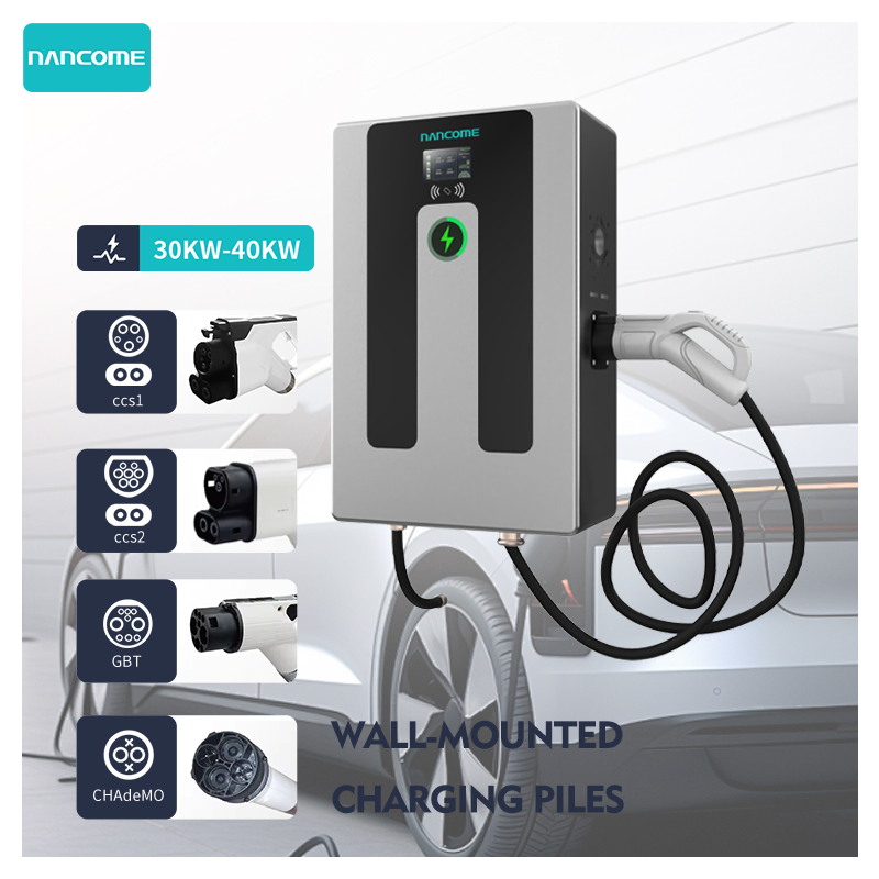 New Energy Home Wall 30kw 40kw DC Electric Vehicle Cars Commercial Solar EV Charging Stations