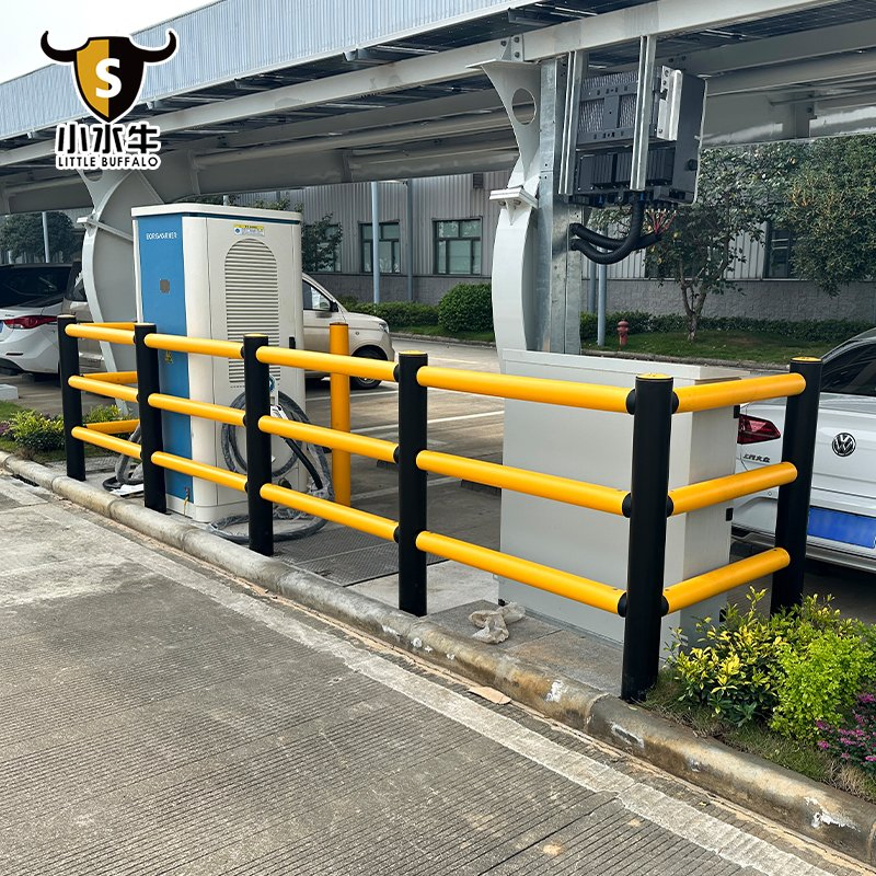 Flexible Traffic Safety Barrier for EV Charging Station Protection