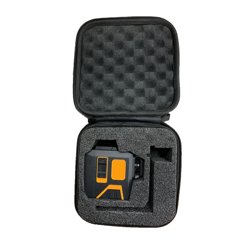 Green Light Switchable Cross Line Self Leveling 2X 360 Vertical/Horizontal Line Laser Level with Pulse Mode, Square Bag, L-Shaped Base (21151710G)