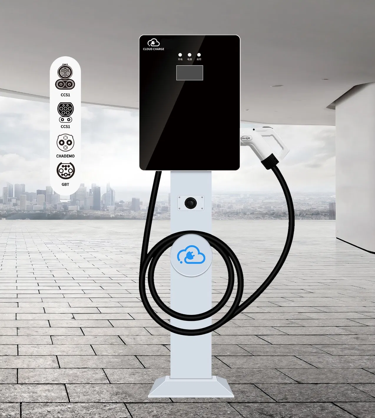 ODM OEM Hot Sale with LED Screen High-Speed Workplace 20 30 40kw DC EV Electric Vehicle Car Charger Charge Charging Station