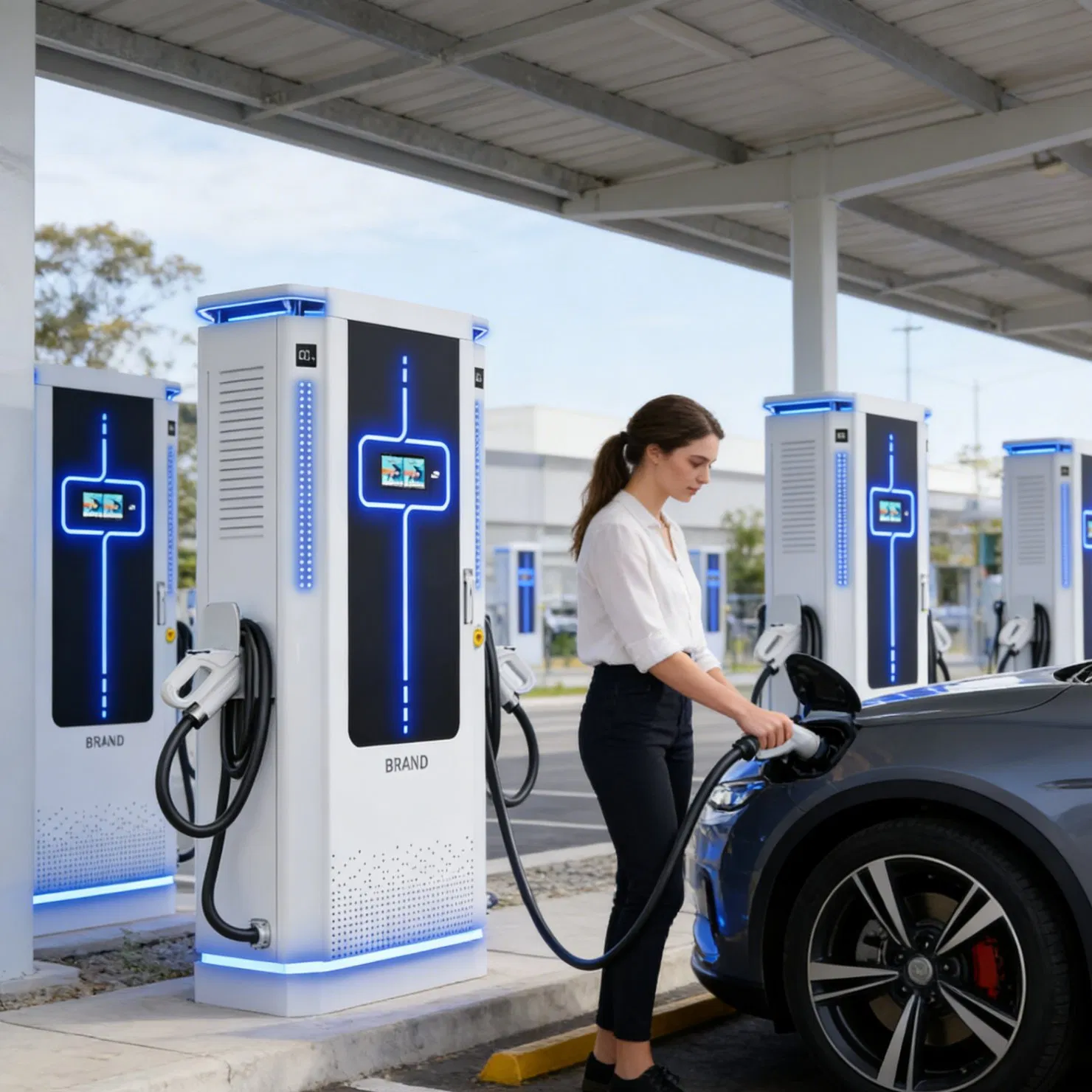 Solar-Powered 60kw DC EV Charger for Australian Outback with off-Grid Capability