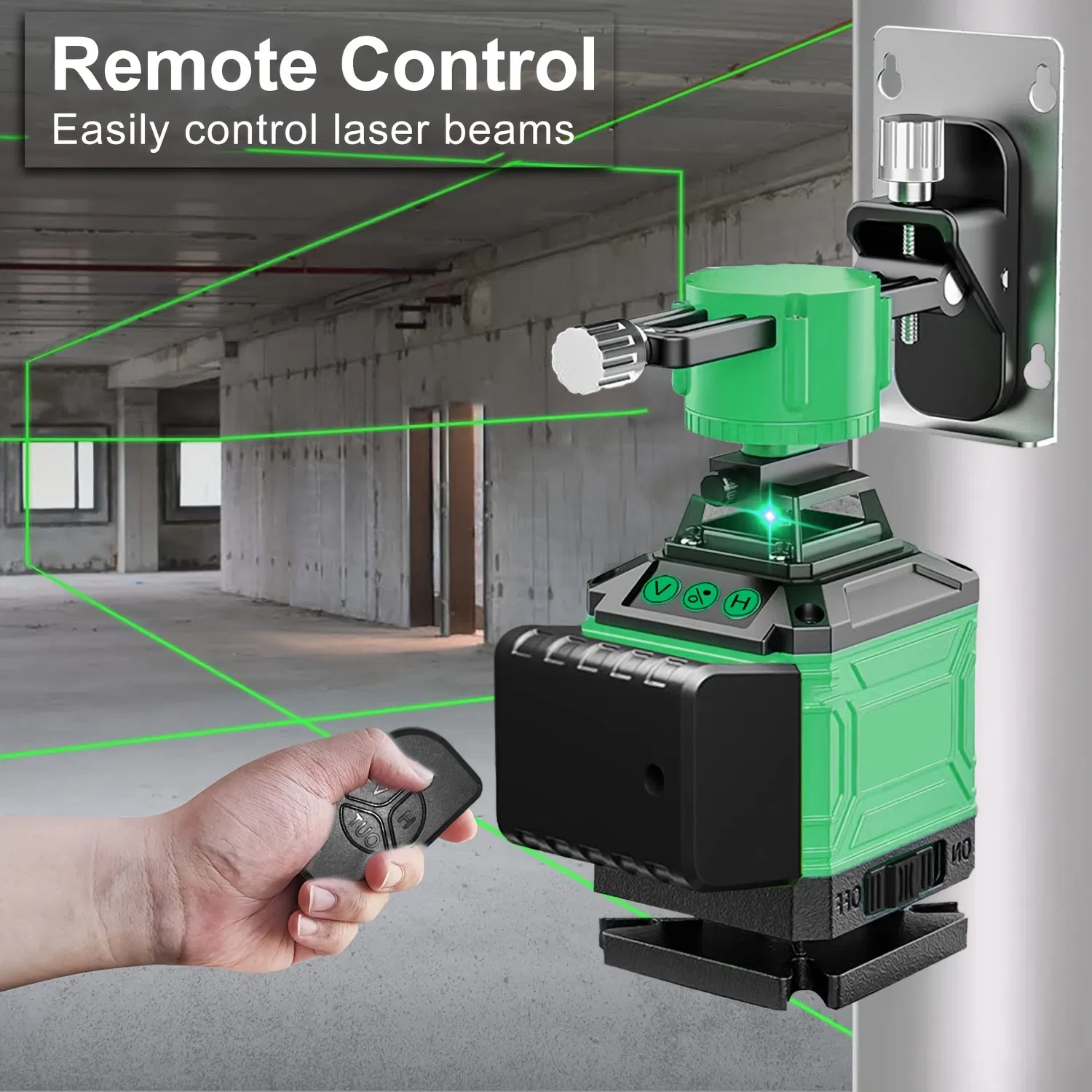 Multifunctional 4D 16 Lines Green Industrial Laser Level