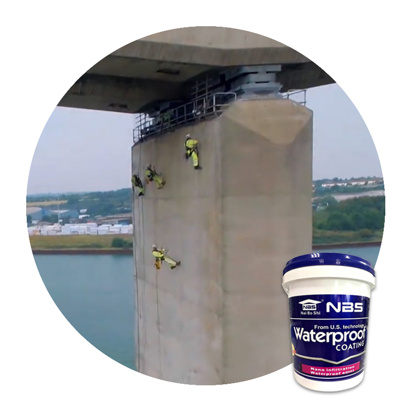 Nano-Permeable Waterproof Agent for Bridge Pier Underside Concrete Penetrating Long Lasting Protection