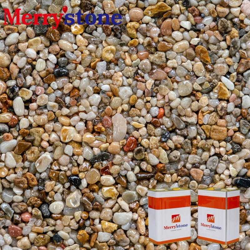 Custom High Quality Pebble Epoxy Weather-Resistant Floor Coating with Outdoors for Concrete Surface