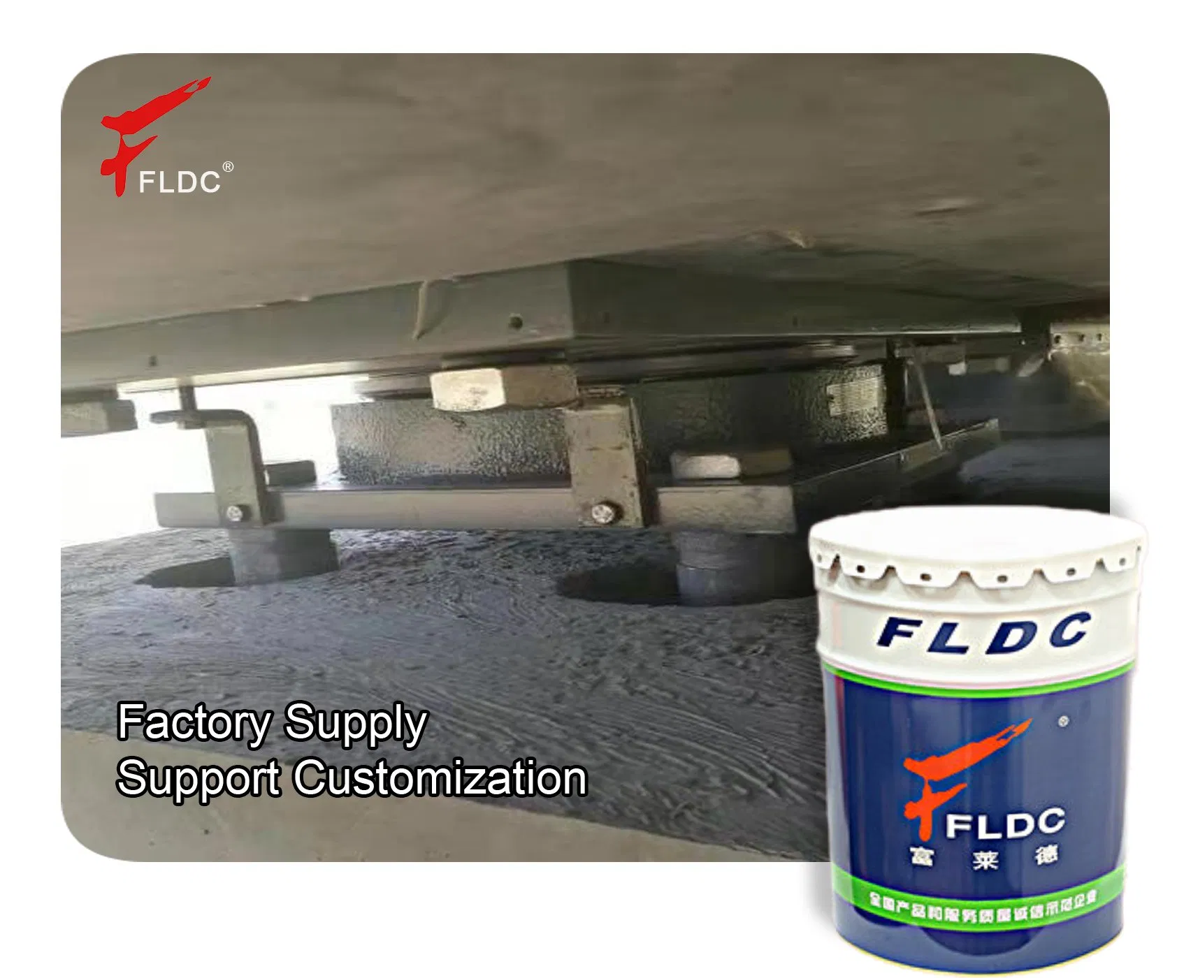 Two-Part Industrial-Grade Epoxy Resin Grout Outdoors Construction Material Brand