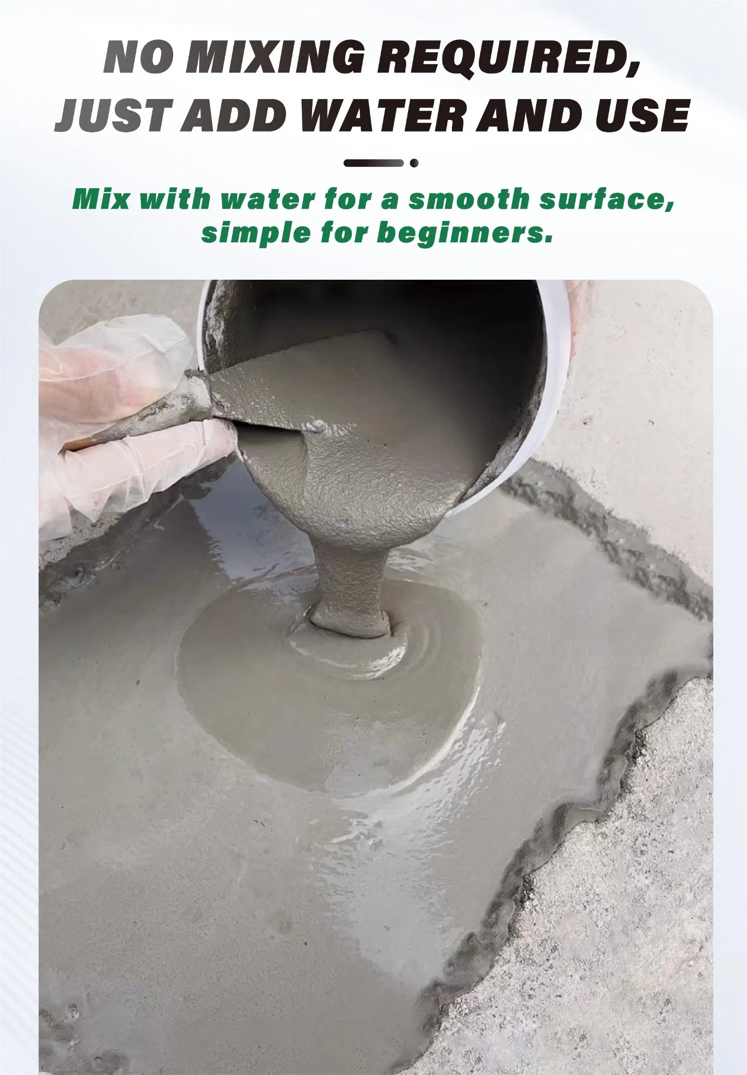 Strong Adhesion Crack Sealing Concrete