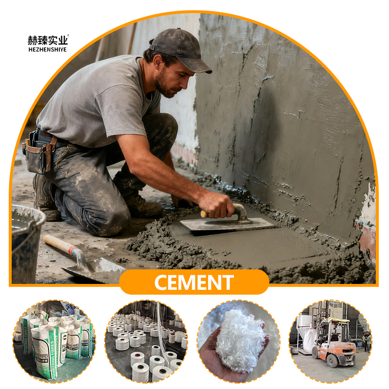 Polypropylene Fibers High Strength Crack Resistant for Concrete Mortar Building Reinforcing Materials