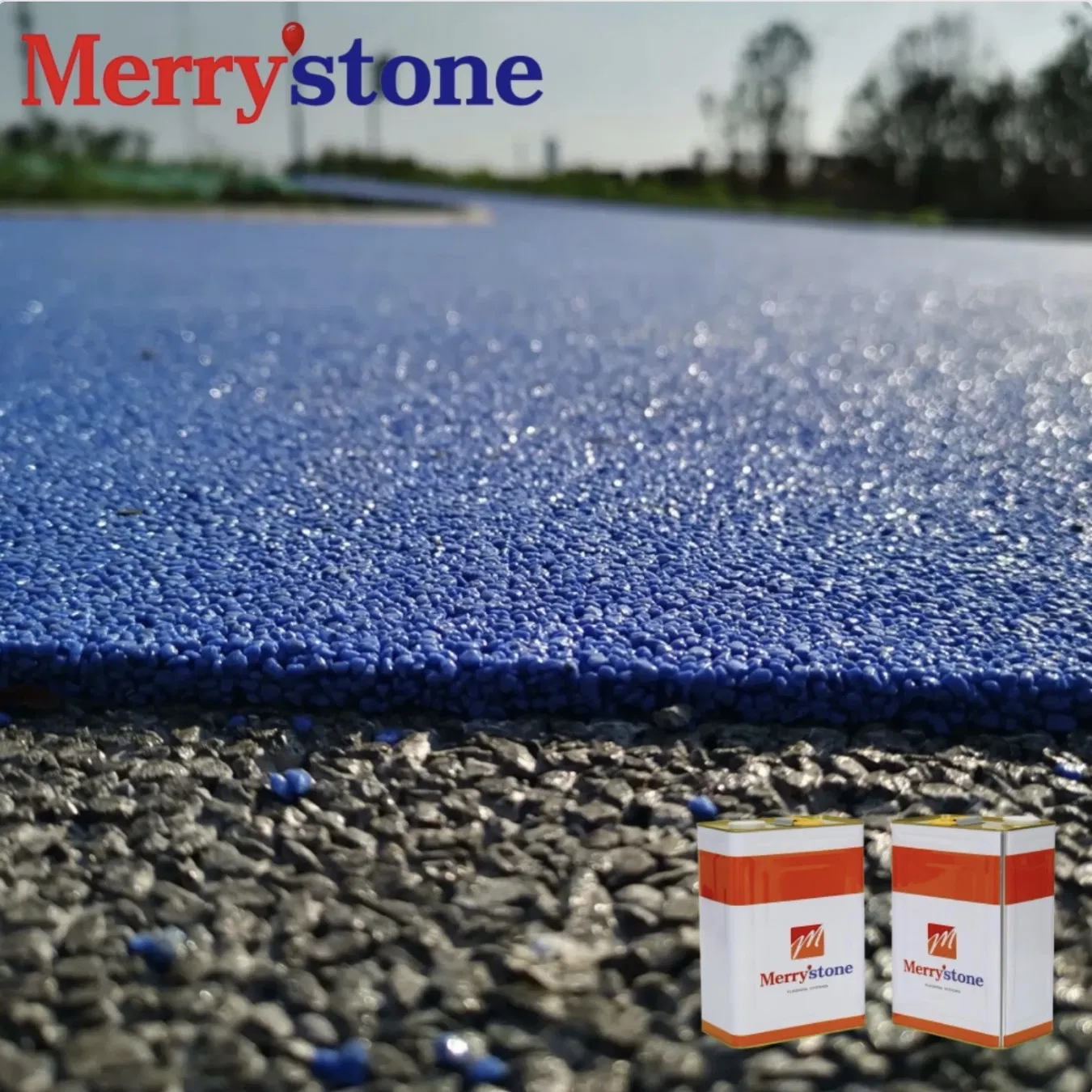 Custom High Quality Pebble Epoxy Weather-Resistant Floor Coating with Outdoors for Concrete Surface