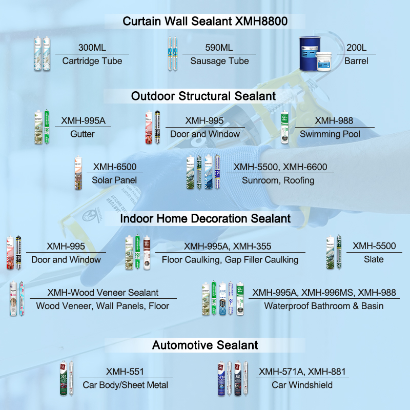 Xmh850 Glitter Grout Gap Filling Beauty Seam Agent Ceramic Tile Epoxy Grout
