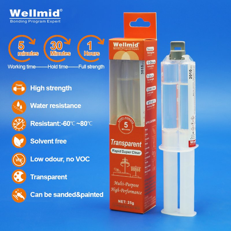 2010 Ab Glue Transparent Metal Plastic Repatch 25g 5 Minutes Fast Cured 2part Resin with Hardener Rapid Araldite Epoxy Adhesive