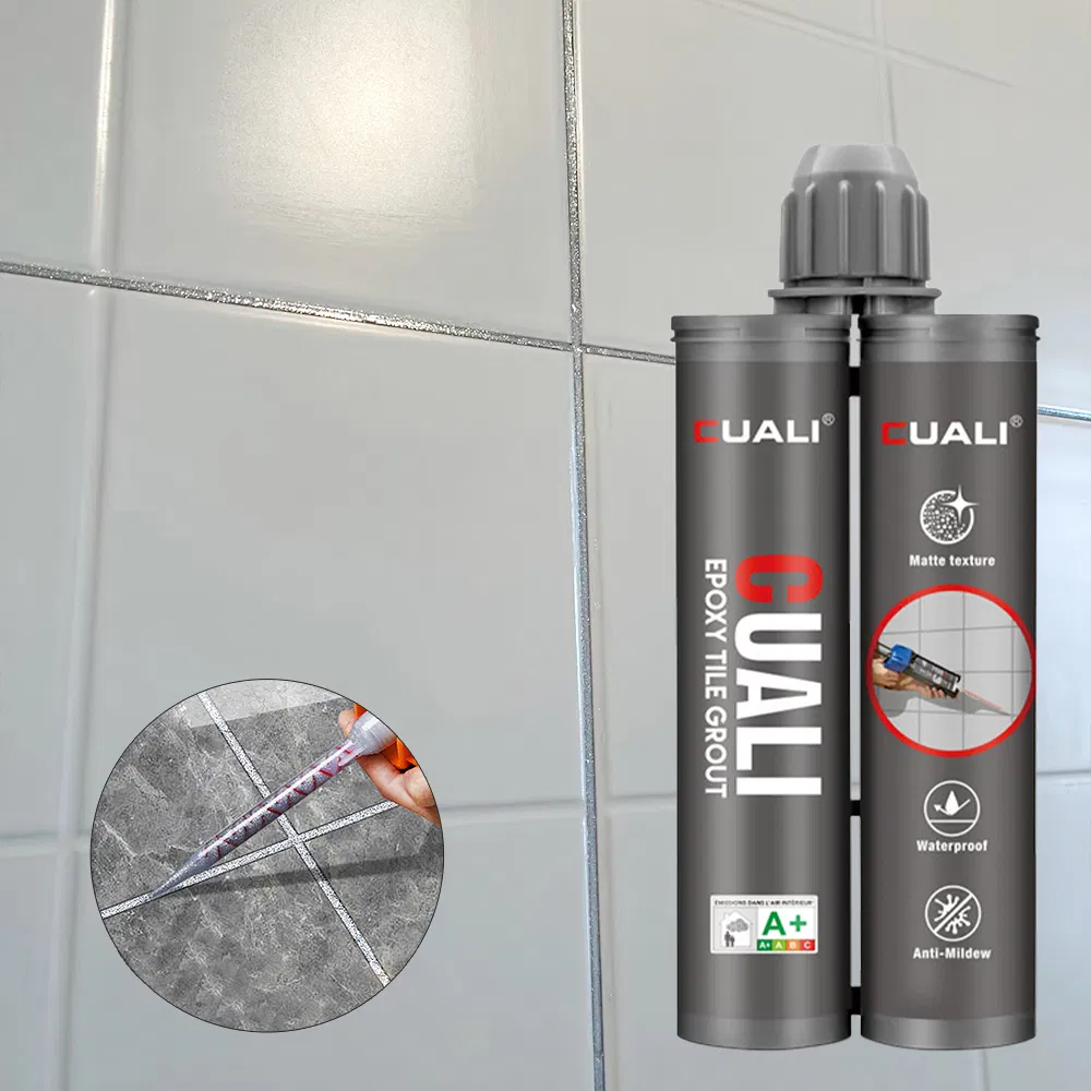 Wholesale Supplier Cuali Two-Tube Epoxy Grout OEM/ODM Waterproof Anti Mold Non Shrink for Indoor Outdoor Projects