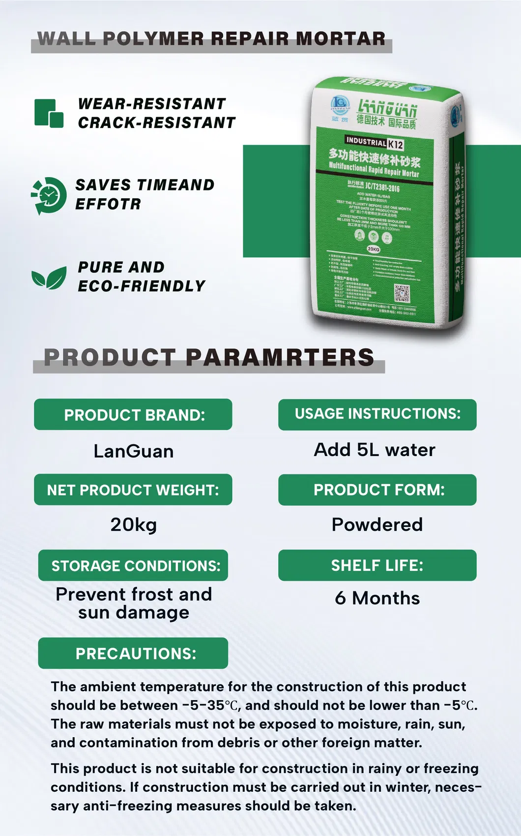 Strong Adhesion Crack Sealing Concrete