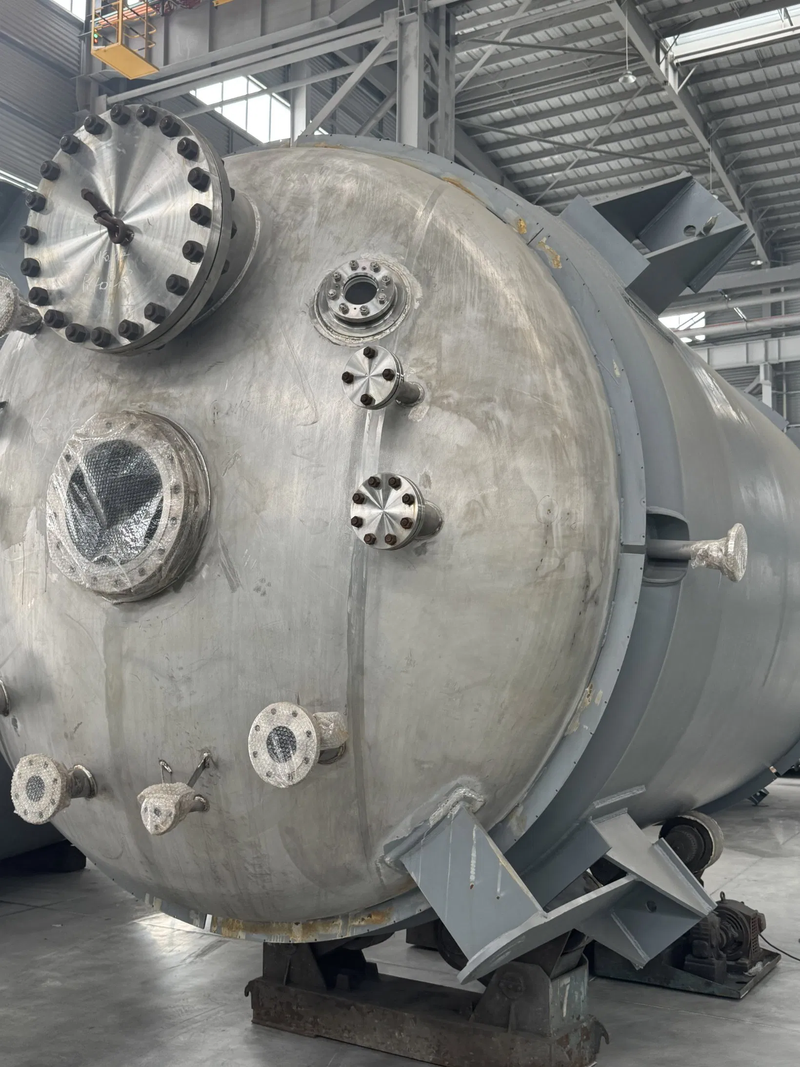 500t-Level Pilot-Scale Plant's Atmospheric Pressure Micro-Positive Pressure Reactor The Material Reliable