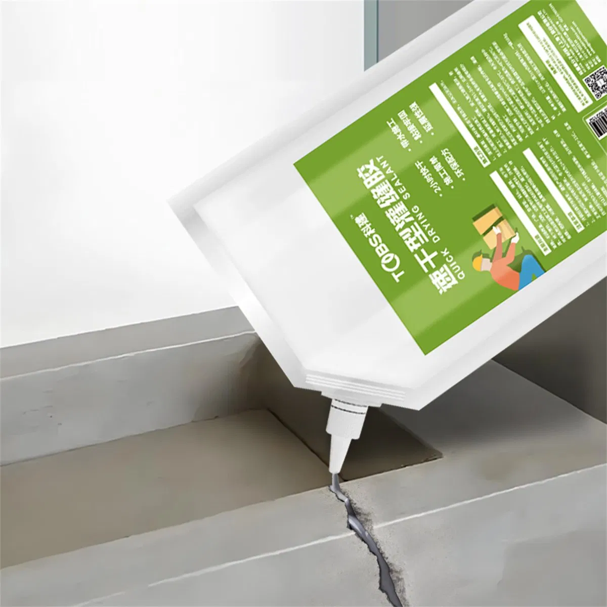 Professional-Grade Concrete Caulking Adhesive New Self-Leveling Sealant for Heavy-Duty Driveway Crack Repair Quick-Drying Weather-Resistant Outdoor Sealant