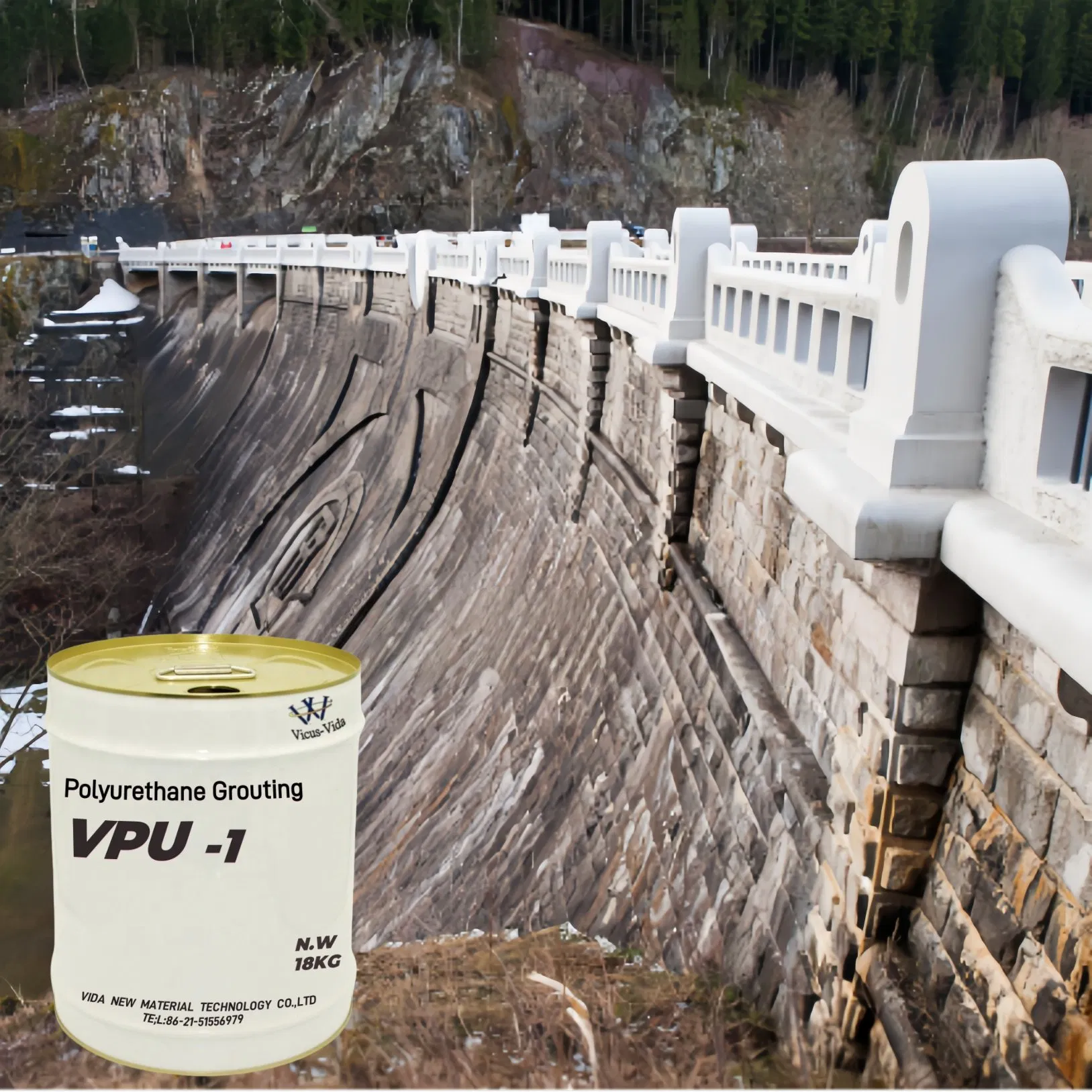 Environmental Polyurethane Waterproof Grouting Injection Hydrophilic Material