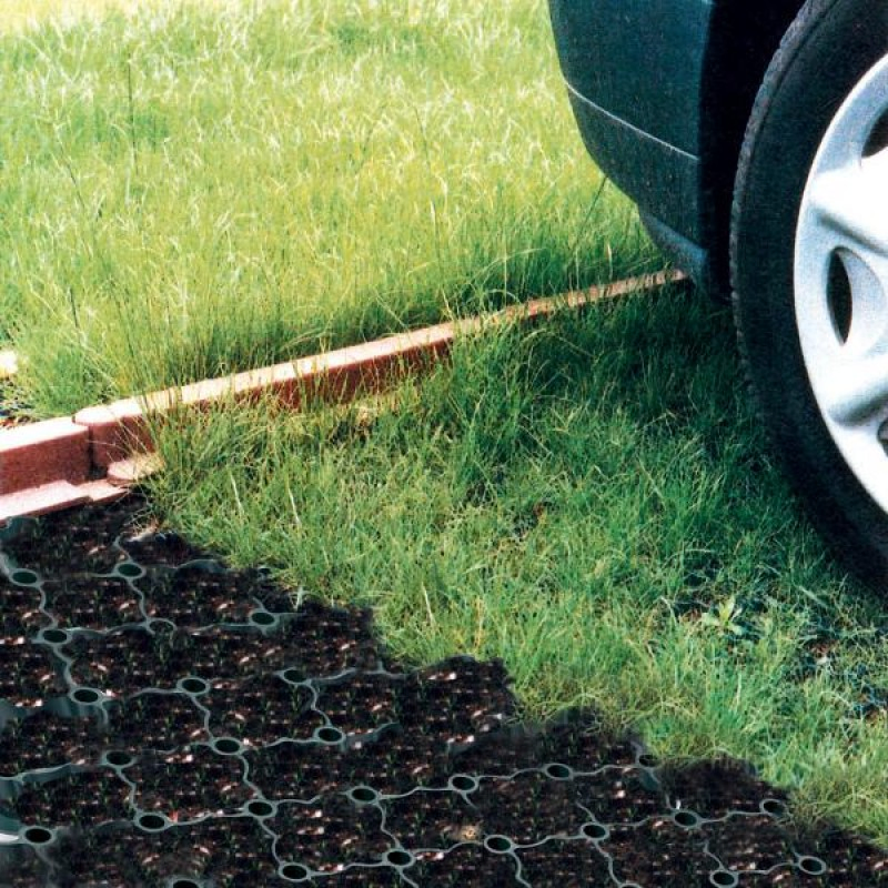 New Materials in Stock 8PCS Plastic Heavy Duty Grass Paver Grid Slope Greening Lawn Grass Planting Grid for Fire Lane