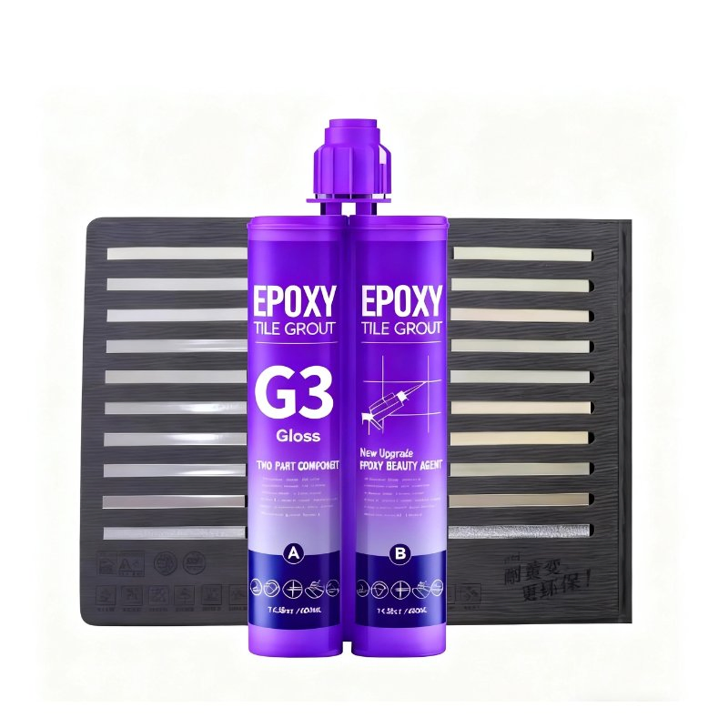 Non-Shrink High Hardness Durable Home Dining Room Double Components Epoxy Grouting Gun Epoxy Grout for Mosaic Tiles