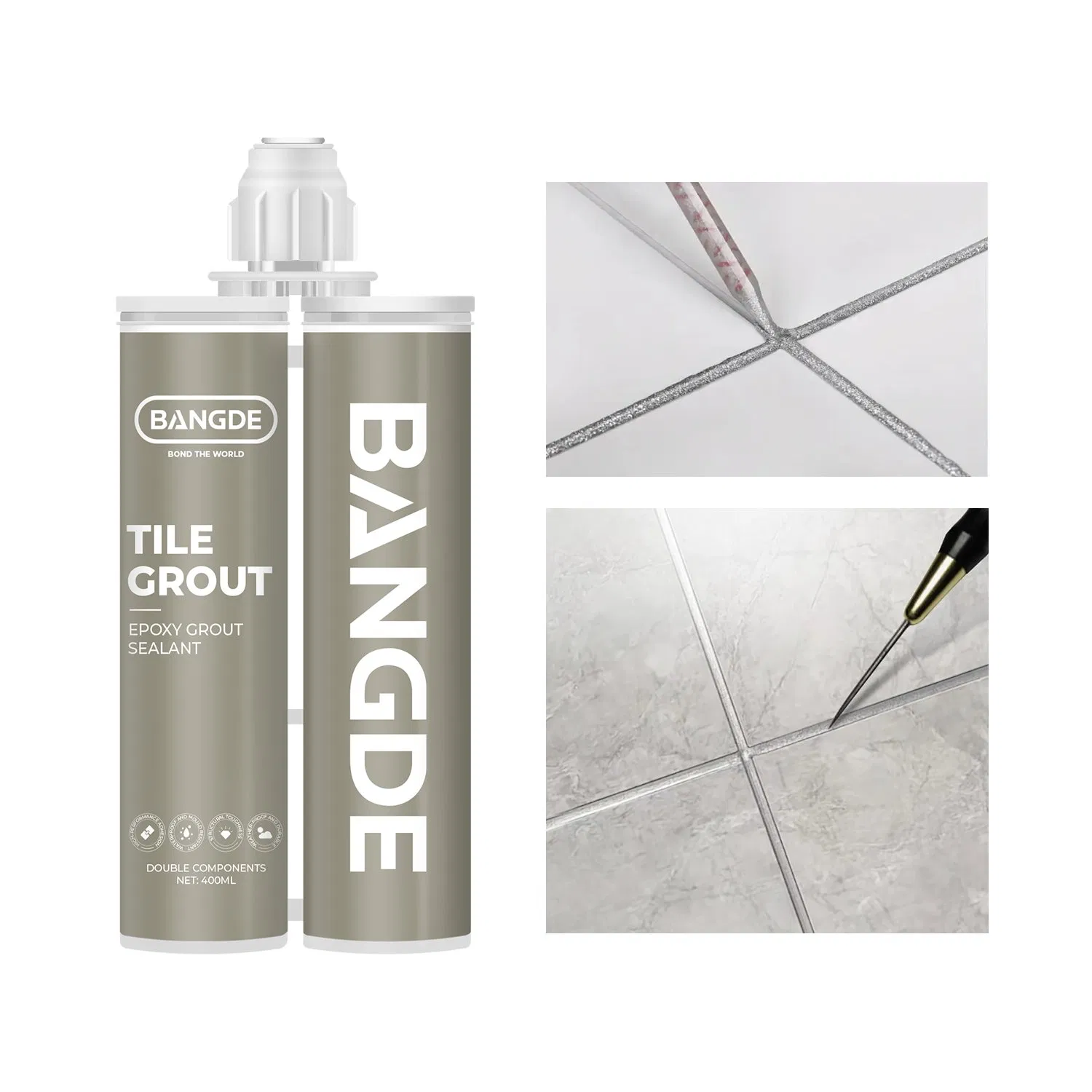 Non Shrink Brilliant Glossy Shine Waterproof Ceramic Epoxy Resin Tile Grout Sealer Sealant