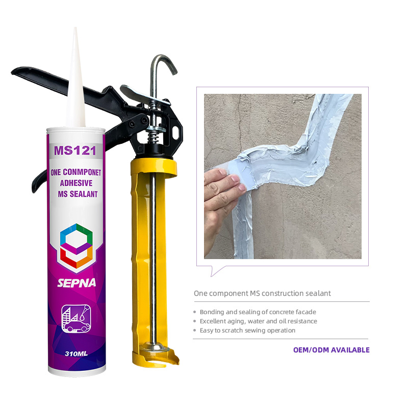 310ml Plastic Tube Ms Sealant Solvent Free One Component Ms Polymer Sealant Precast Concrete Caulk