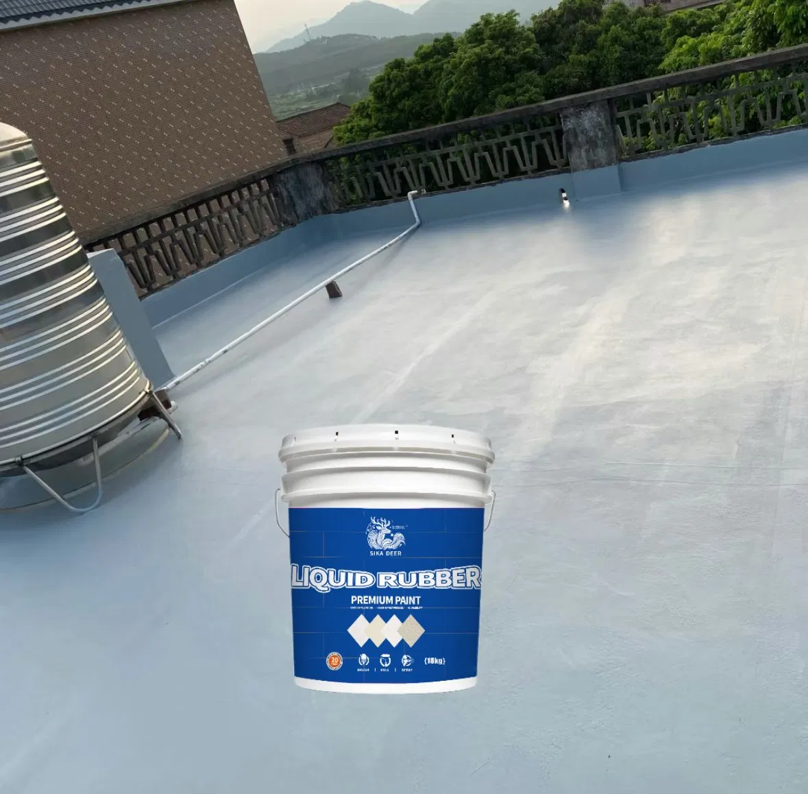 Liquid Rubber Waterproof Roof Tile Waterproof Coating