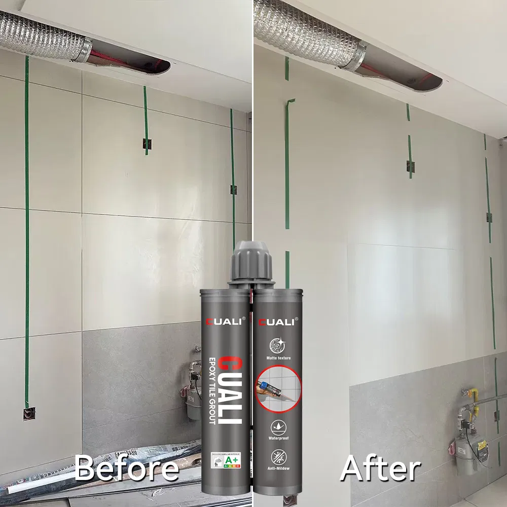 Wholesale Supplier Cuali Two-Tube Epoxy Grout OEM/ODM Waterproof Anti Mold Non Shrink for Indoor Outdoor Projects