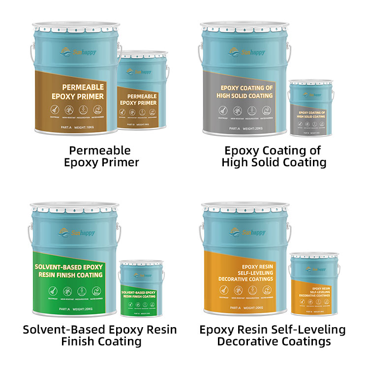 Engineering Customization Epoxy Floor Coating Anti-Corrosion Factory Workshop Garage Liquid Resin Epoxy Floor Paint