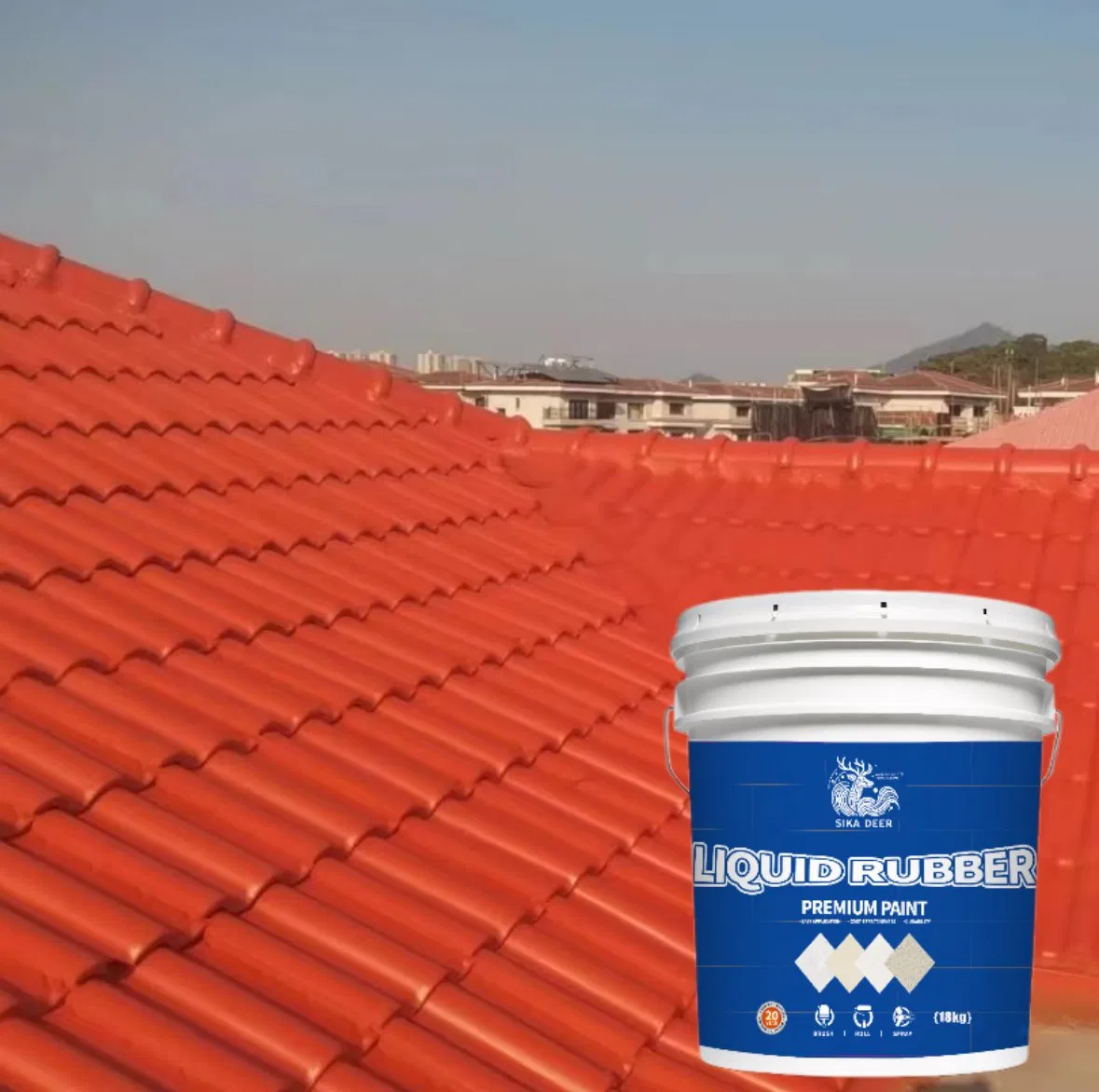 Liquid Rubber Waterproof Roof Tile Waterproof Coating