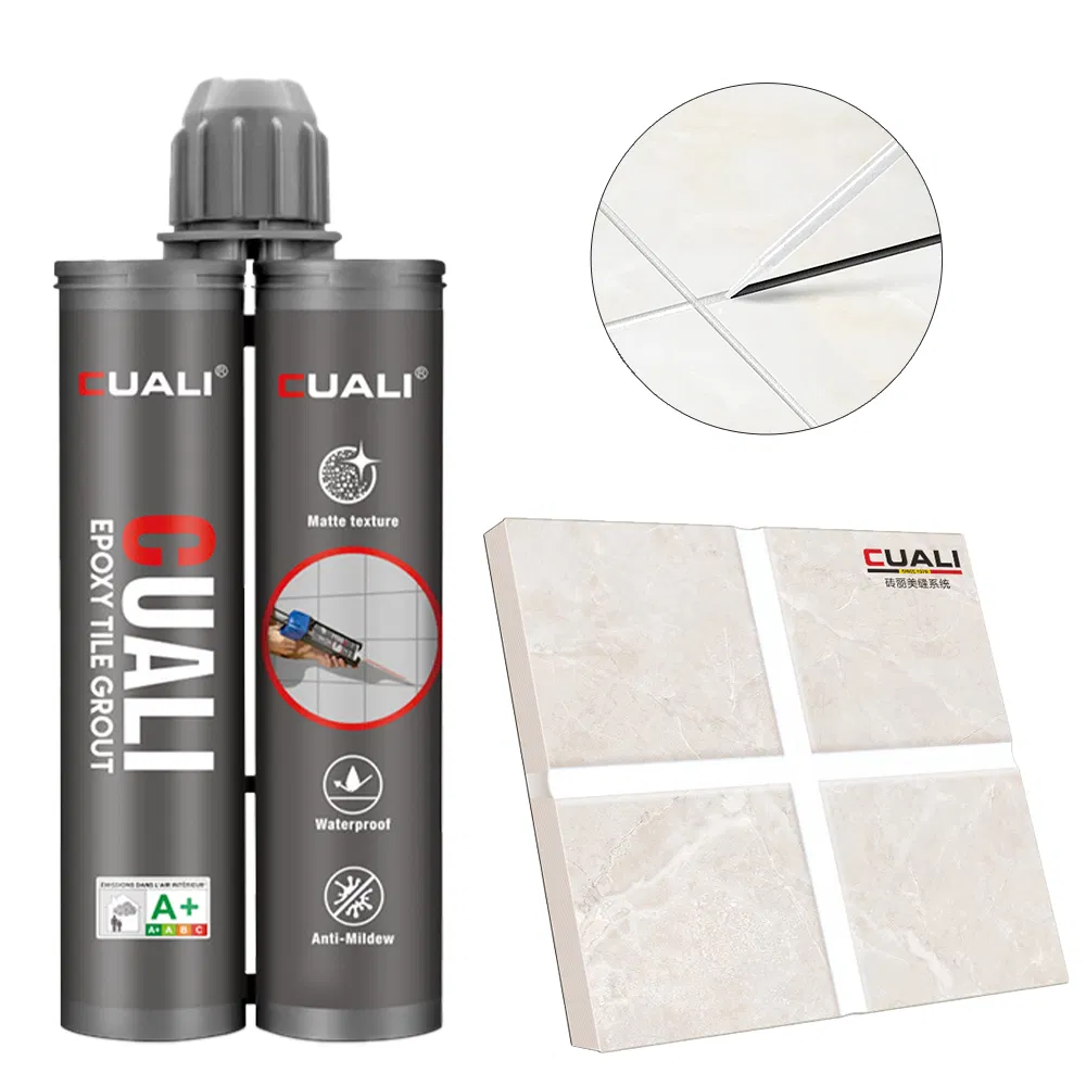 Wholesale Supplier Cuali Two-Tube Epoxy Grout OEM/ODM Waterproof Anti Mold Non Shrink for Indoor Outdoor Projects