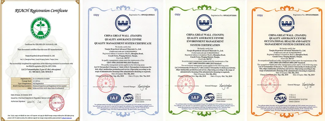 EU REACH and ISO Certifications