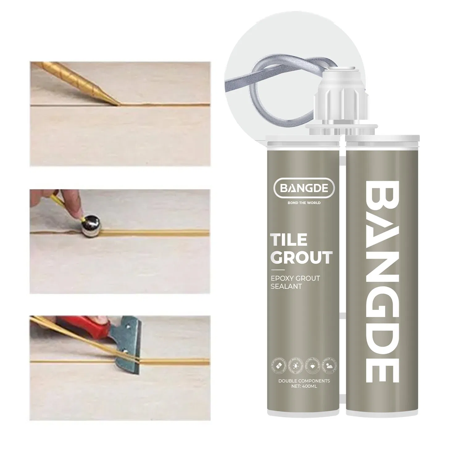 Double Tube Epoxy Tile Grout Whole Selling Home Decorative Non Shrink Colorful Waterproof Ceramic