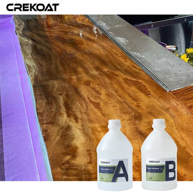 Non-Yellowing Blue Epoxy Resin for Table Tops Countertops Bar Projects