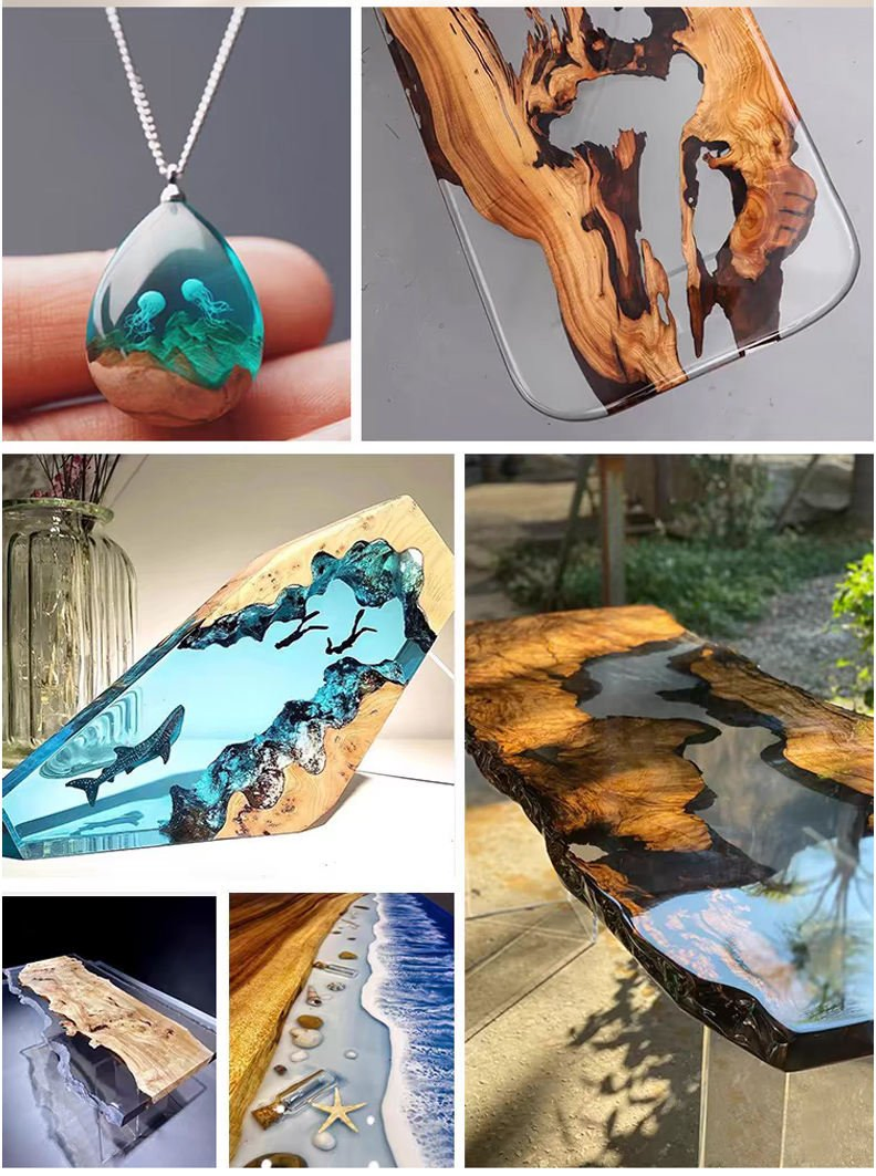 Multi Purpose Non Toxic Epoxy Resin Adhesive for DIY Resin Furniture with Self Leveling